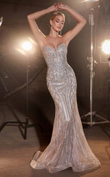 3 of 19 LaDivine CC6018 Silver-Nude