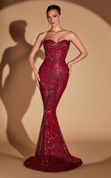 1 of 6 Ladivine CD0108 Burgundy