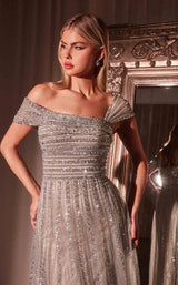 4 of 7 LaDivine CD0238 Silver/Nude