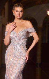 4 of 5 Ladivine CD693 Silver/Nude