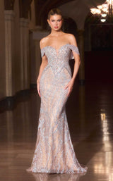 3 of 5 Ladivine CD693 Silver/Nude