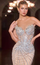 3 of 4 Ladivine CD715 Silver/Nude