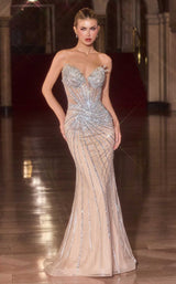 2 of 4 Ladivine CD715 Silver/Nude