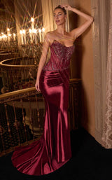 7 of 8 Ladivine CD725 Burgundy