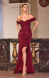 2 of 6 Ladivine CM387 Burgundy