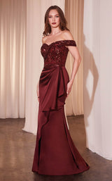 2 of 4 LaDivine CR877 Burgundy