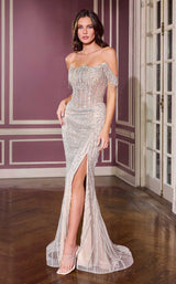 6 of 7 Ladivine J908 Silver/Nude