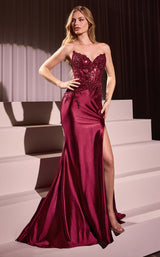 3 of 5 LaDivine KV1112 Burgundy