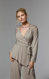 4 of 5 MGNY 72911 Jumpsuit Latte