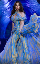5 of 10 MNM Couture 2734 Blue/Beige