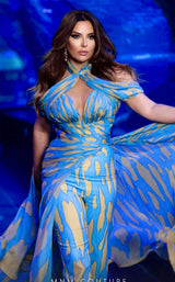 6 of 10 MNM Couture 2734 Blue/Beige