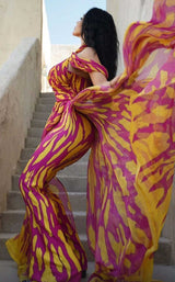 10 of 10 MNM Couture 2734 Fuchsia Yellow