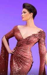 5 of 9 MNM Couture 2795 Burgundy