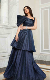 2 of 7 MNM Couture E0017 Navy