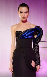 2 of 5 MNM Couture E0042 Blue/Black