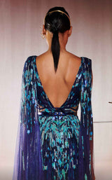3 of 5 MNM Couture E0044 Blue