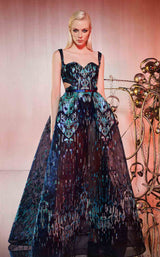 1 of 4 MNM Couture E0058 Navy Blue