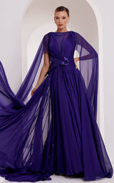 2 of 14 MNM Couture E0061 Purple