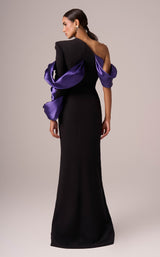 5 of 5 MNM Couture E0067 Black/Purple