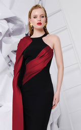 6 of 10 MNM Couture E0072 Red/Black