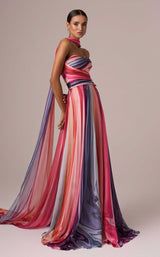 1 of 8 MNM Couture E0080 Multi Color
