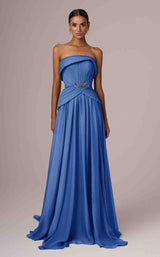 4 of 18 MNM Couture E0082 Blue