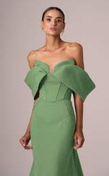 14 of 15 MNM Couture E0085 Green