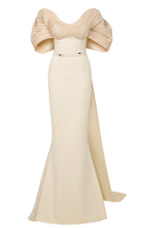 1 of 8 MNM Couture E0088 Beige