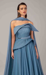 2 of 5 MNM Couture E0096 Blue