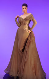 1 of 12 MNM Couture F02800 Mocha
