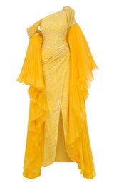 5 of 15 MNM Couture F02816A Yellow