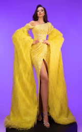 2 of 6 MNM Couture F02816 Yellow