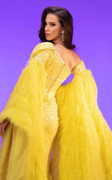 5 of 6 MNM Couture F02816 Yellow