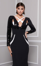 3 of 6 MNM Couture F02834 Black