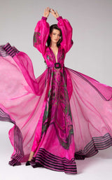 1 of 5 MNM Couture F02839 Fuchsia
