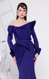 6 of 9 MNM Couture F02846 Royal Blue