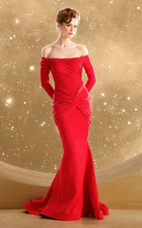 1 of 9 MNM Couture F02848 Red