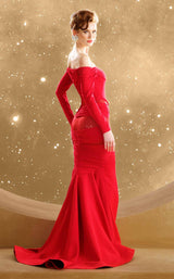 9 of 9 MNM Couture F02848 Red