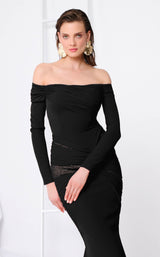5 of 9 MNM Couture F02848 Black