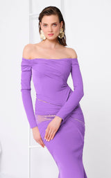6 of 9 MNM Couture F02848 Lilac
