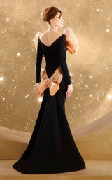 5 of 5 MNM Couture F02849 Black-Beige