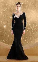 1 of 5 MNM Couture F02852 Black