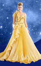 1 of 5 MNM Couture F02856 Yellow