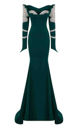 1 of 9 MNM Couture F02858 Green