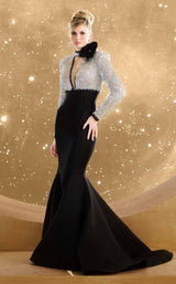 7 of 9 MNM Couture F02859 Black/Silver