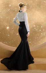 9 of 9 MNM Couture F02859 Black/Silver
