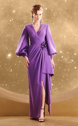 1 of 9 MNM Couture F02866 Lilac