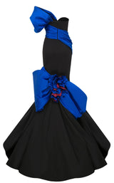 11 of 12 MNM Couture F02883 Black/Royal