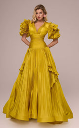 2 of 4 MNM Couture F02885 Mustard
