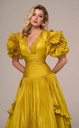 4 of 4 MNM Couture F02885 Mustard